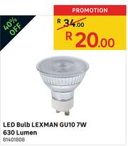 Special LED Bulb Lexman GU10 7W 630 Lumen m.guzzle .za