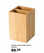 Delinia Kitchen Utensil Holder Bamboo
