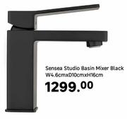 Sensea Studio Basin Mixer Black W4.6cm x D10cm x H16cm