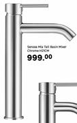 Sensea Mia Tall Basin Mixer Chrome H21cm