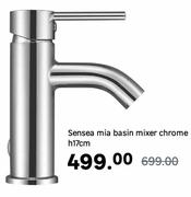 Sensea Mia Basin Mixer Chrome H17cm