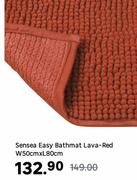 Sensea Easy Bathmat Lava Red W50cm x L80cm