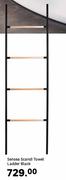 Sense Scandi Towel Ladder Black