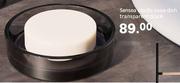 Sensea Studio Soap Dish Transparent Black
