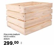 Pine Crate Medium-H 21.5 X W 50 X D 40cm