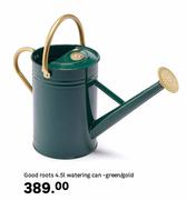 Good Roots Watering Can Green/Gold-4.5Ltr