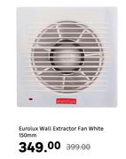 Eurolux Wall Extractor Fan White-150mm