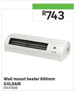 Goldair Wall Mount Heater 600mm 