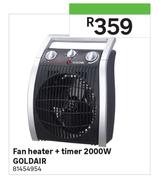 Goldair Fan Heater + Timer 2000W