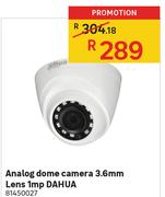 DAHUA Analog Dome Camera 3.6mm Lens 1mp 