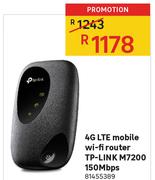 TP-Link 4G LTE Mobile Wi-Fi Router M7200 150Mbps