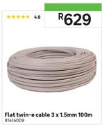 Flat Twin-E Cable 3 x 1.5mm 100m