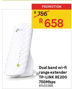 TP-Link Dual Band Wi-Fi Range Extender RE200 750Mbps