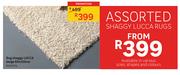 Lucca Shaggy Rug Beige 60 x 120cm