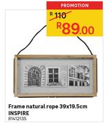 Inspire Frame Natural Rope 39 x 19.5cm