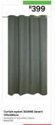 Jeanne Curtain Eyelet Desert 135 x 280cm