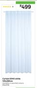 Soho Curtain White 135 x 280cm