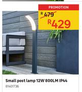 Small Post Lamp 12W 800LM IP44