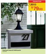Small Post Lamp E27 60W Plastic