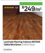 Artens Laminated Flooring Colenso 1286 x 194 x 12mm-Per Sqm