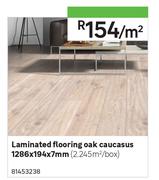 Laminated Flooring Oak Caucasus 1286 x 194 x 7mm-Per Sqm