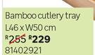 Bamboo Cutlery Tray L46 x W50cm