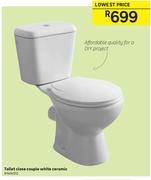Toilet Close Couple White Ceramic