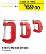 Set Of 3 Frames Presses 81409052