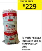 Polyester Ceiling Insulation 40mm 7.5 Sqm Marley Lite 81423766