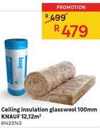 Ceiling Insulation Glasswool 100mm Knauf 1212 Sqm 81423743