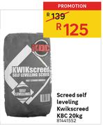 Screed Self Levelling Kwikscreed KBC-20Kg 81441552