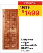 Entry Door Saligna Cobble-W813xH2032mm 81431850