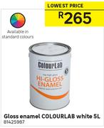 Colourlab White Gloss Enamel 81425987-5Ltr
