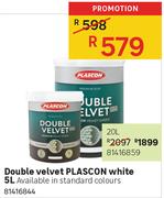 Plascon White Double Velvet 81416844-5Ltr