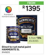 Hammerite Direct To Rust Metal Paint 81416212-5Ltr