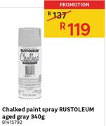 Rust-Oleum Aged Gray Chalked Paint Spray 81415792-340g