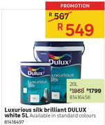 Dulux Luxurious Silk Brilliant White 81416456-20Ltr