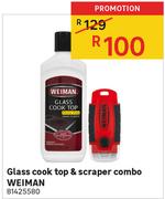 WEIMAN Glass Cook Top & Scraper Combo 