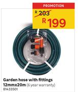 Garden Hose With Fittings 81433501-12mm x 20m