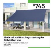 Naterial Shade Sail Hegoa Rectangular 300 x 400cm Blue 