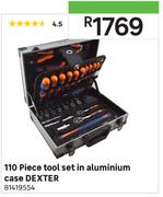 Dexter 110 Piece Tool Set In Aluminium Case