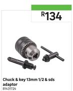 Chuck & Key 13mm 1/2 & SDS Adaptor
