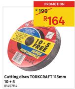 Torkcraft Cutting Discs 115mm 10+5