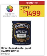 Hammerite 5Ltr Direct To Rust Metal Paint