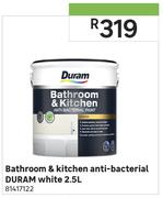 Duram 2.5Ltr Bathroom & Kitchen Anti Bacterial White