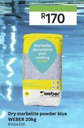 Weber Dry Marbelite Powder Blue-20Kg