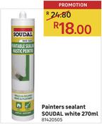 Soudal Painters Sealant White-270ml