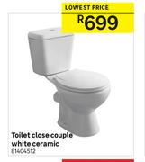 Toilet Close Couple White Ceramic