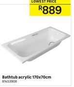 Bathtub Acrylic 170 x 70cm