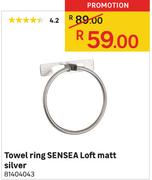 Towel Ring SENSEA Loft Matt Silver
